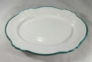 Gmundner Keramik-Platte/oval barock 25 cm